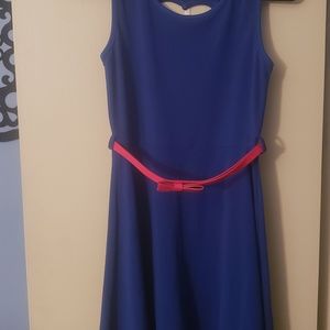 Royal blue/Navy blue with belt